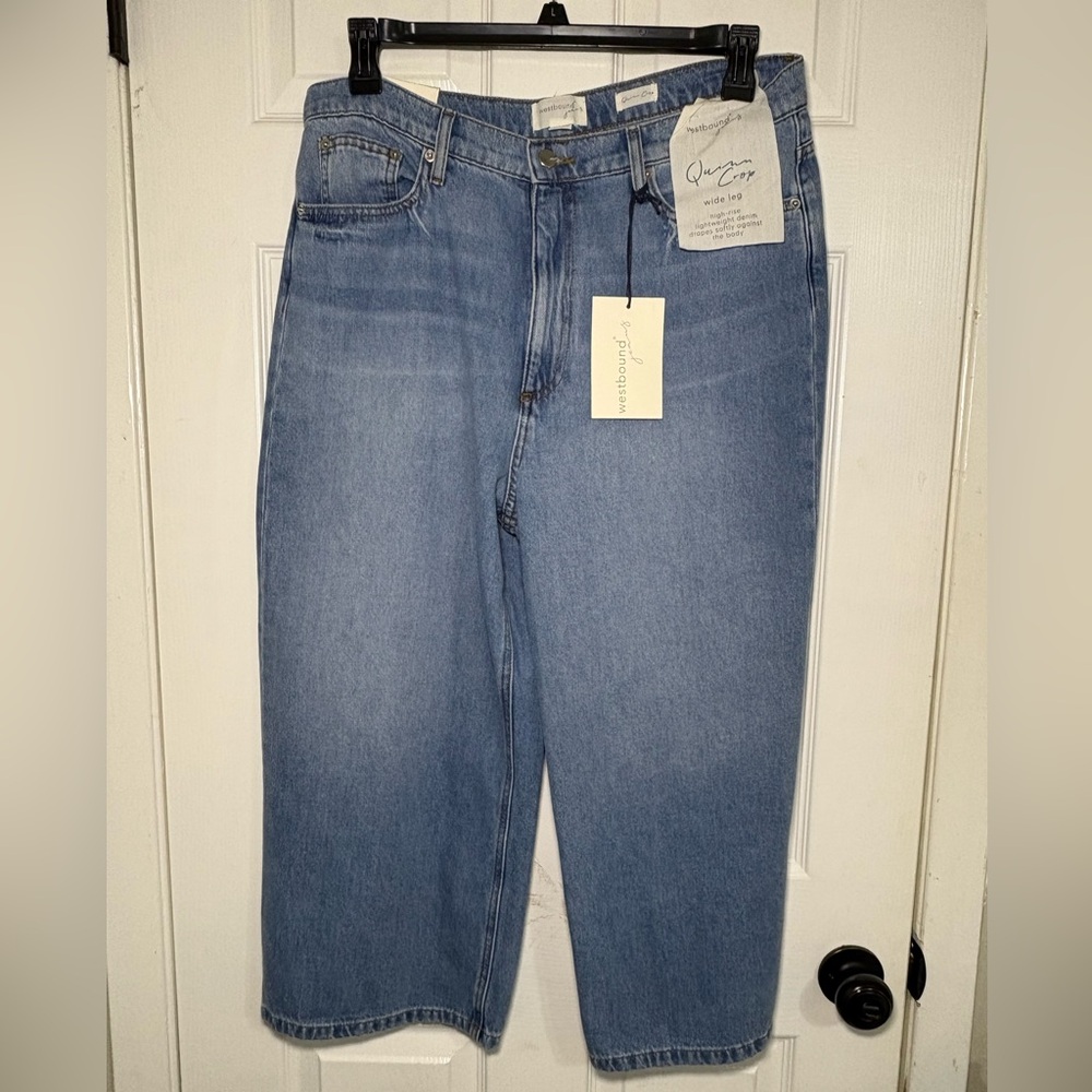 NWT - Westbound Quinn Crop, High Rise, Wide Leg Jeans